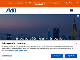 'a10networks.com' screenshot