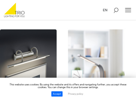 'trio-lighting.com' screenshot