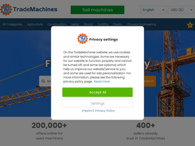 'trademachines.com' screenshot