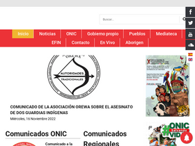 'onic.org.co' screenshot