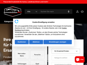 autoteileonline2007.de homepage screenshot