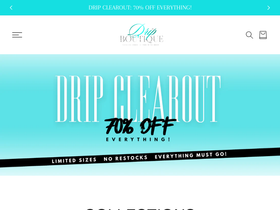 shopdripboutique.com homepage screenshot
