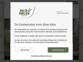 'valsemollen.dk' screenshot