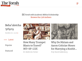 'thetorah.com' screenshot