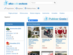 'altovalleavisos.com' screenshot