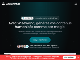 Screenshot of wisewand.ai