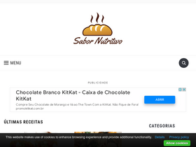 'sabornutritivo.com' screenshot