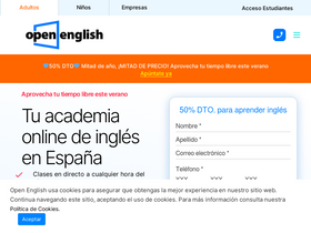 'openenglish.com.tr' screenshot