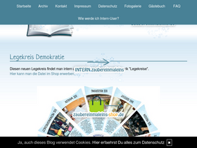 'zaubereinmaleins.de' screenshot