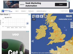 'meteoradar.co.uk' screenshot