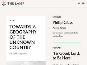 'thelampmagazine.com' screenshot