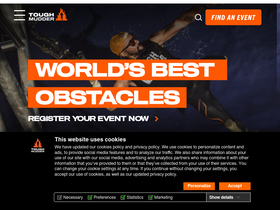 'toughmudder.com' screenshot