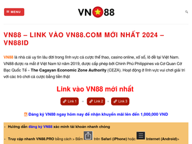 'vn88.pro' screenshot