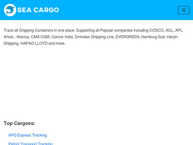 'seacargotracking.com' screenshot