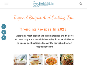 'keeshaskitchen.com' screenshot