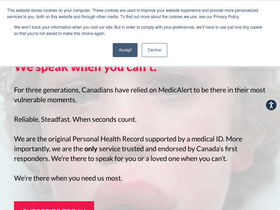 'medicalert.ca' screenshot