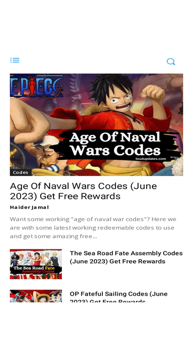 The Sea Road Fate Assembly codes (September 2023)