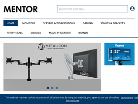 mentor-distribution.com homepage screenshot