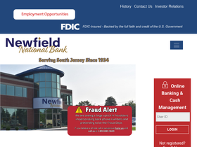 'newfieldnationalbank.bank' screenshot