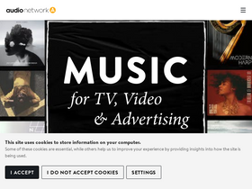 'audionetwork.com' screenshot