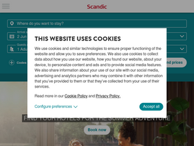 'scandichotels.com' screenshot
