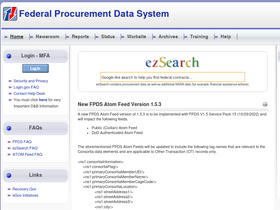 'fpds.gov' screenshot