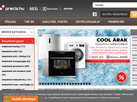 'preciz.hu' screenshot