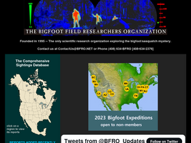 'bfro.net' screenshot