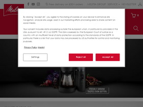 'melitta.co.uk' screenshot