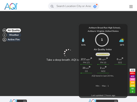 'aqi.in' screenshot
