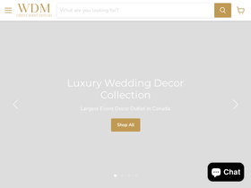 weddingdecormall.shop homepage screenshot