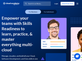 'cloudacademy.com' screenshot