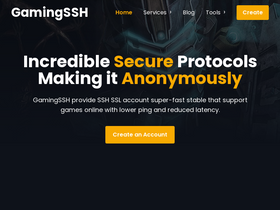 'gamingssh.com' screenshot