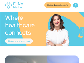 'elnamedical.com' screenshot