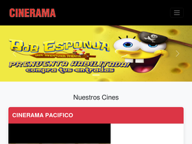 'cinerama.com.pe' screenshot