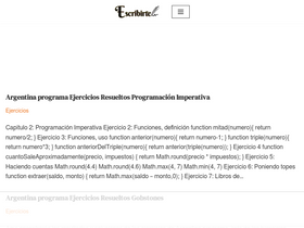 'escribirte.com.ar' screenshot