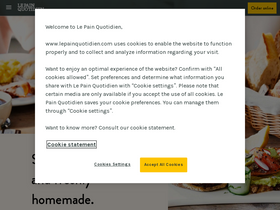 'lepainquotidien.com' screenshot