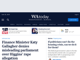 'watoday.com.au' screenshot