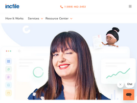 'incfile.com' screenshot