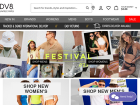 'dv8fashion.com' screenshot