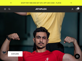 'athflex.com' screenshot