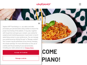 'vapiano.com' screenshot