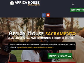 africahousesacramento.org homepage screenshot