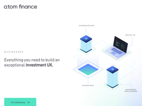 'atom.finance' screenshot