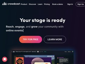 'crowdcast.io' screenshot