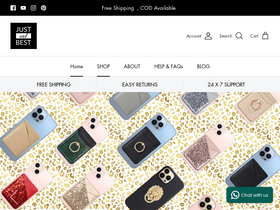 'justandbest.com' screenshot