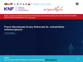 'knf.gov.pl' screenshot
