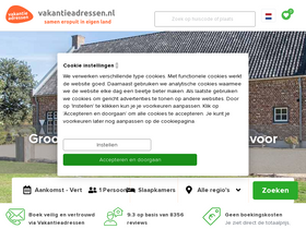 'vakantieadressen.nl' screenshot