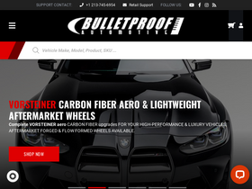 'bulletproofautomotive.com' screenshot