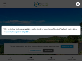 'francevelotourisme.com' screenshot